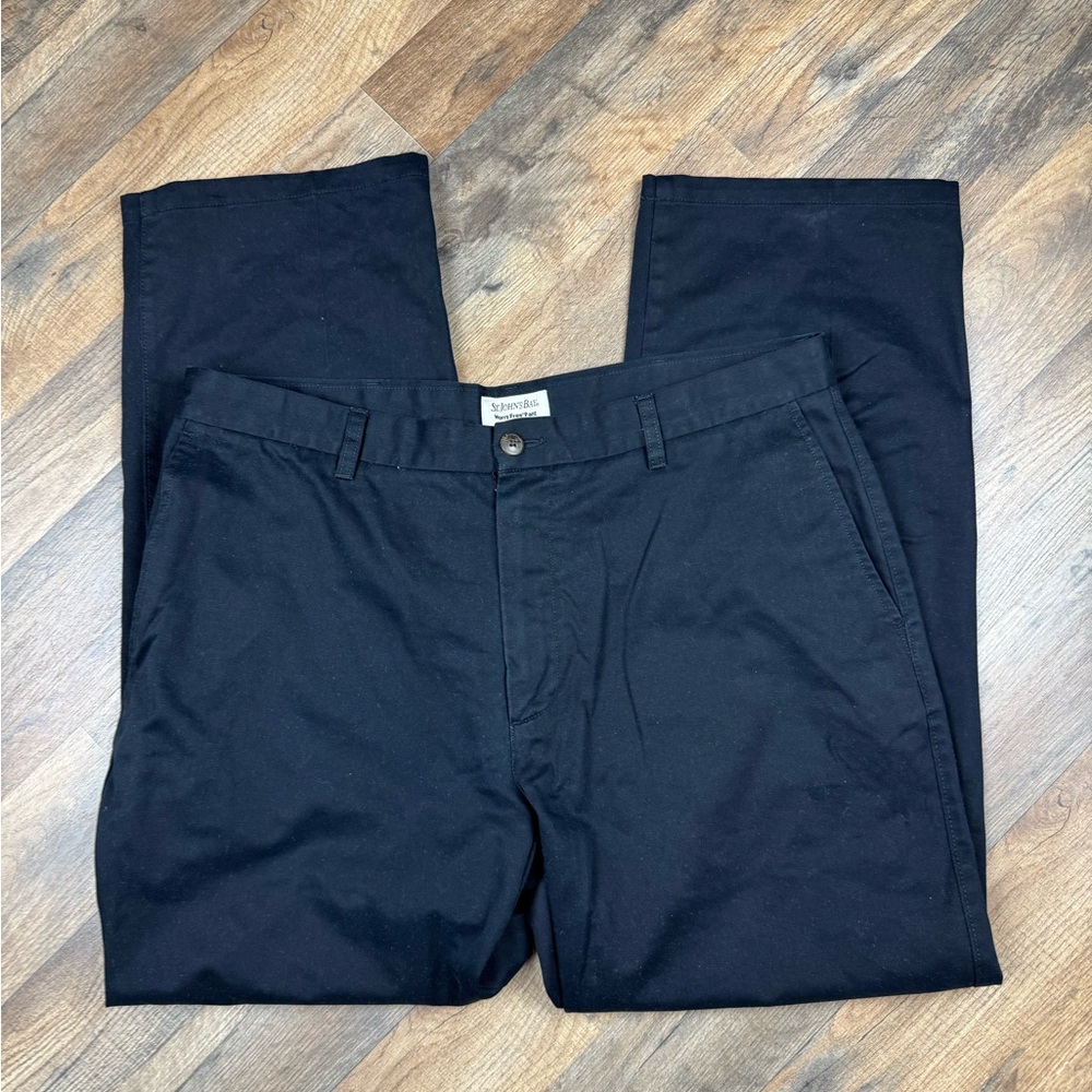 St. John's Bay Men's Black Chinos 38x30